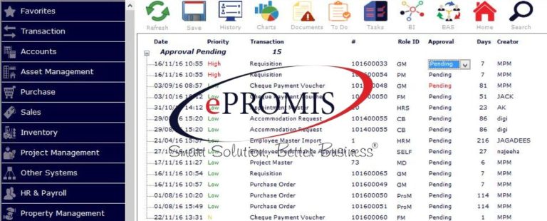 ePROMIS ERP